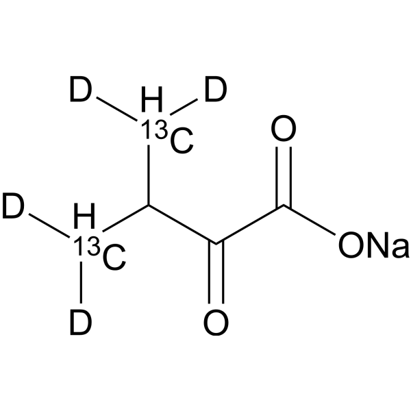 Sodium 3-methyl-2-oxobutanoate-13C2,d4 1007477-29-3